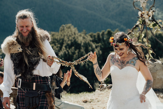 John & Valentina’s Wild, Celtic-Inspired Celebration. A Pagan Wedding in New Zealand.