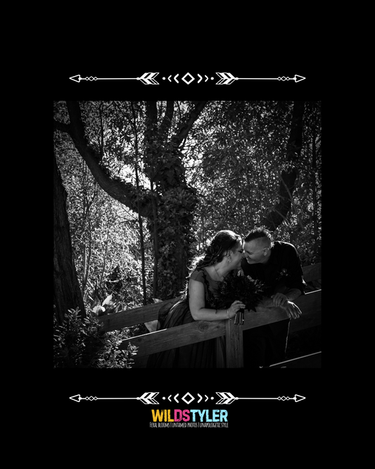 Corpse Bride-Inspired Backyard Wedding