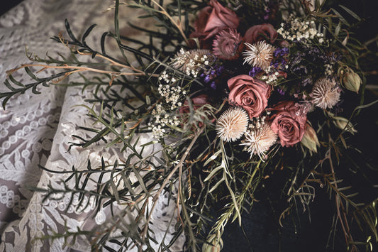 Wildstyler Weddings - Arch Installations, Keepsake Bouquets & Feral Pocket Squares